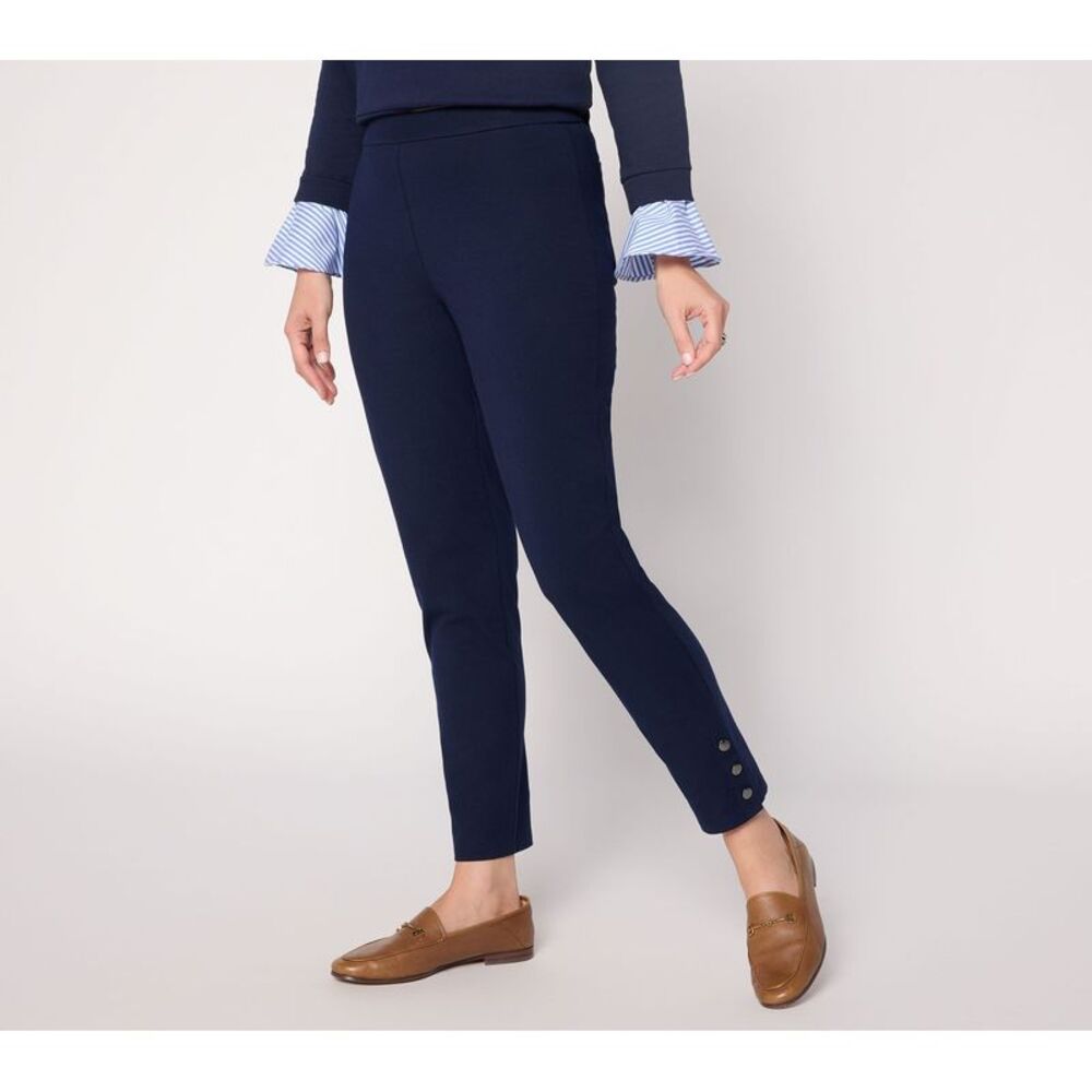 Susan Graver Women's Pants Sz M Make Your Selection: Weekend Premium Blue